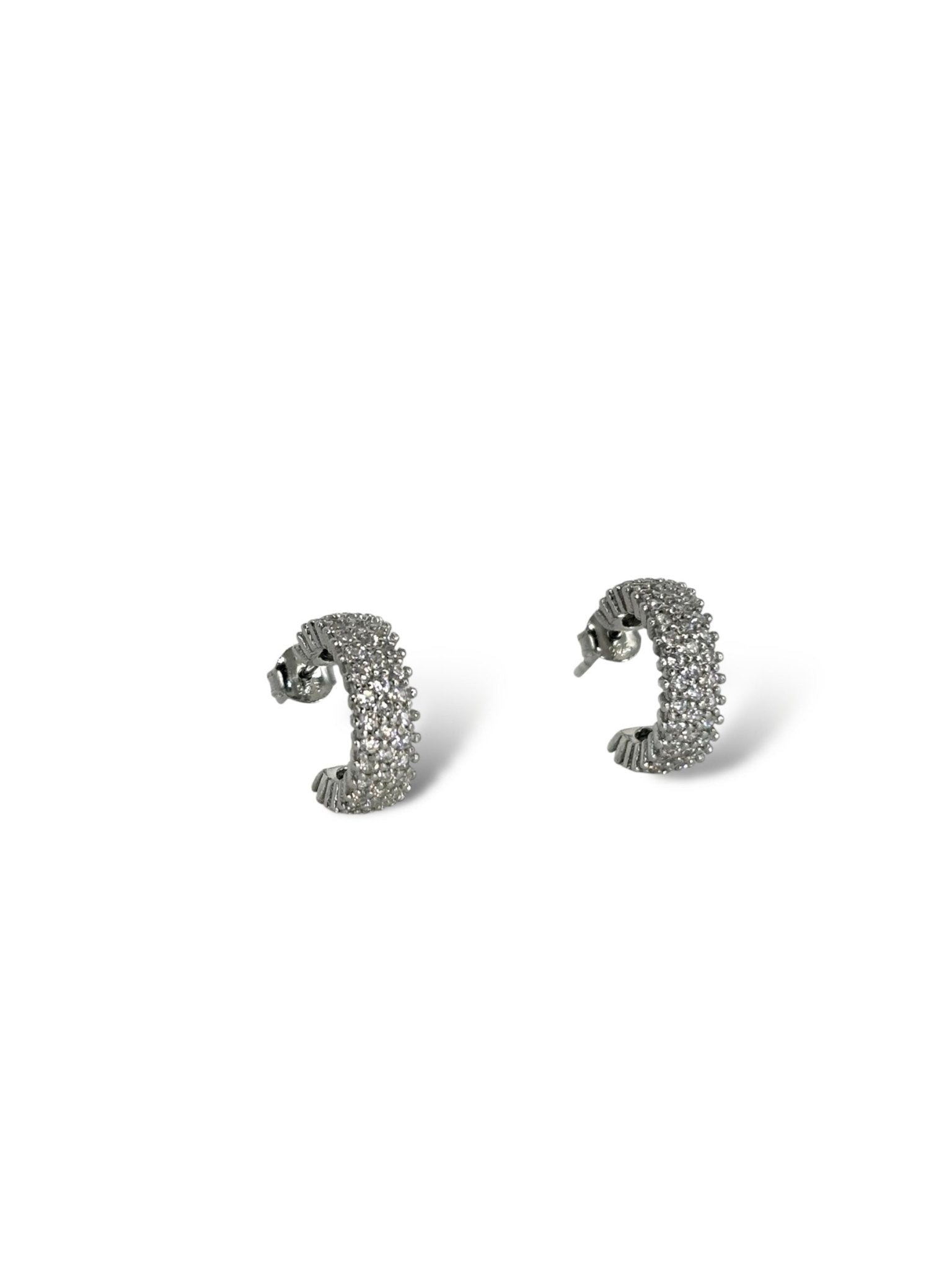 Orecchini semicerchi con zirconi - SIddharta