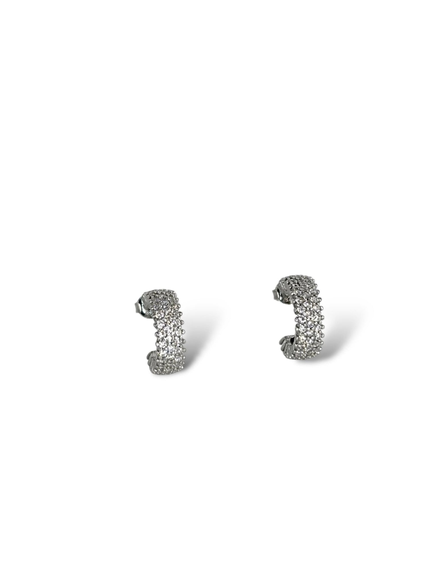 Orecchini semicerchi con zirconi - SIddharta