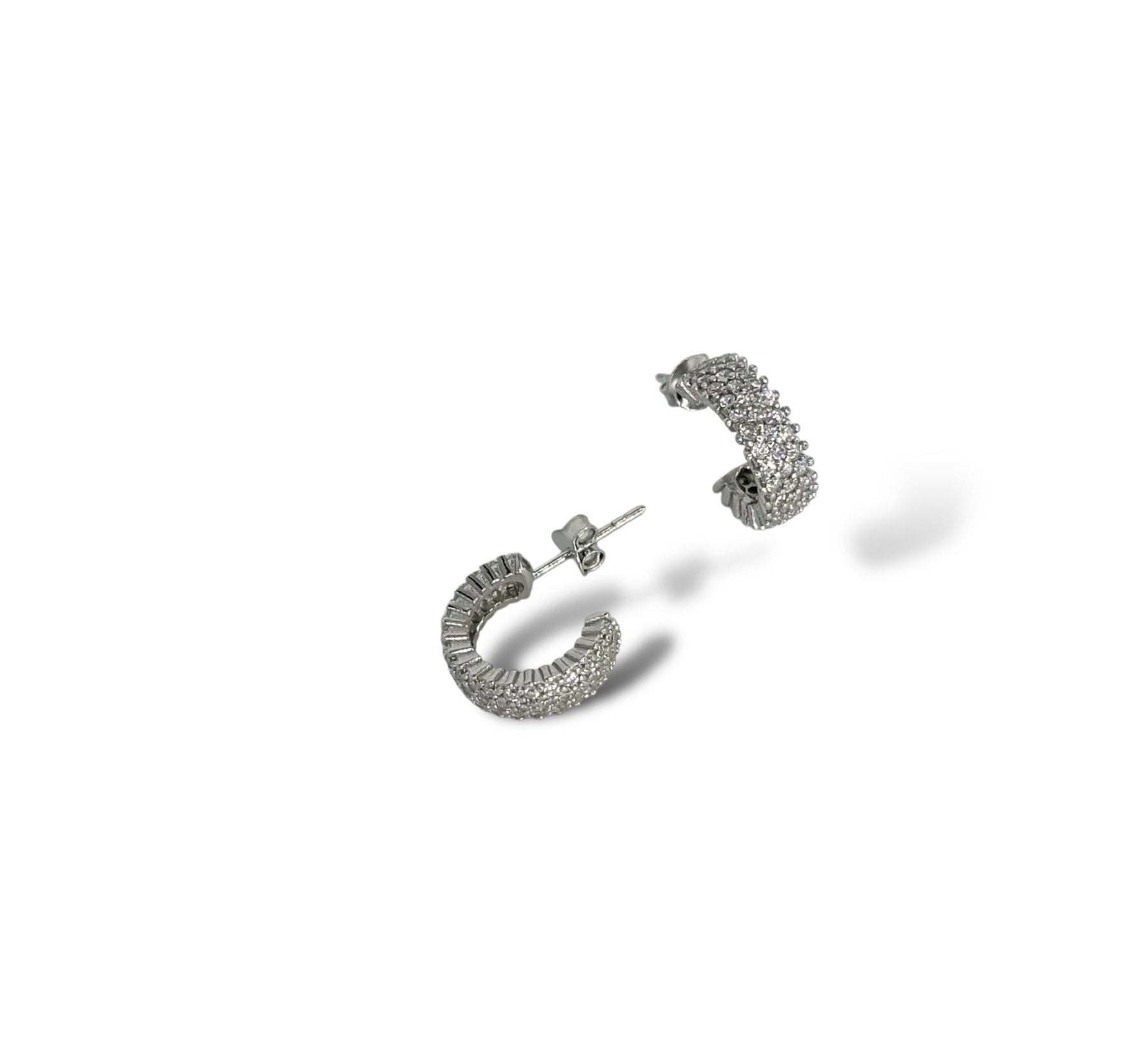 Orecchini semicerchi con zirconi - SIddharta