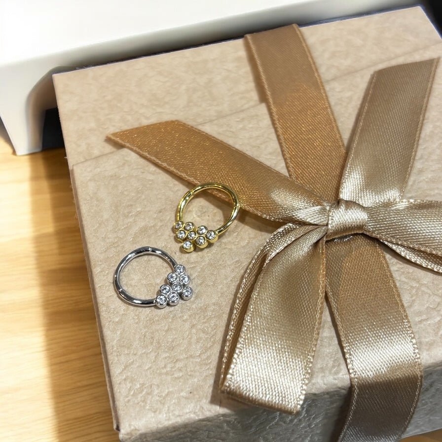 Pearcing Clicker Ring in argento 925 - SIddharta