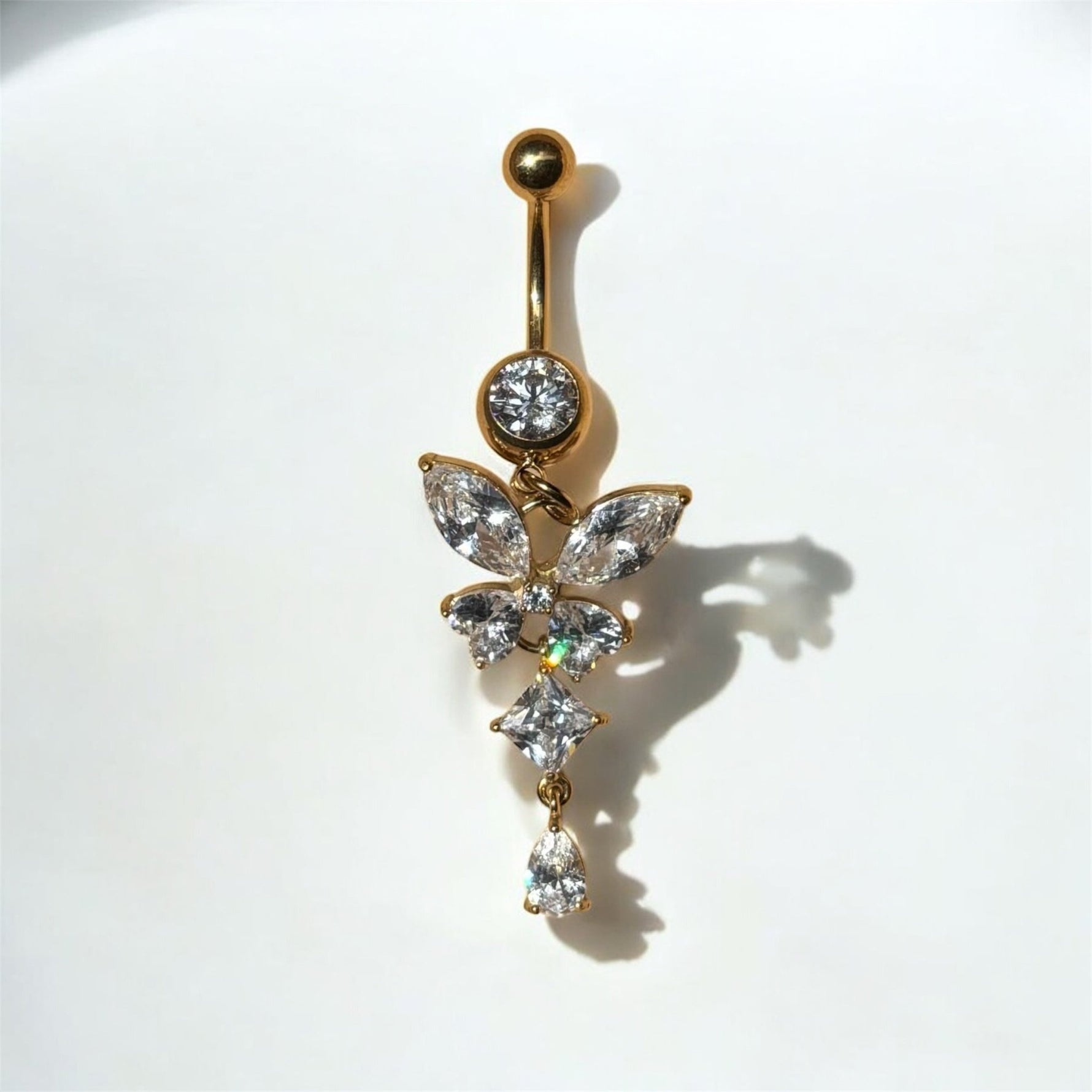 Piercing farfalla oro in acciaio inossidabile - SIddharta