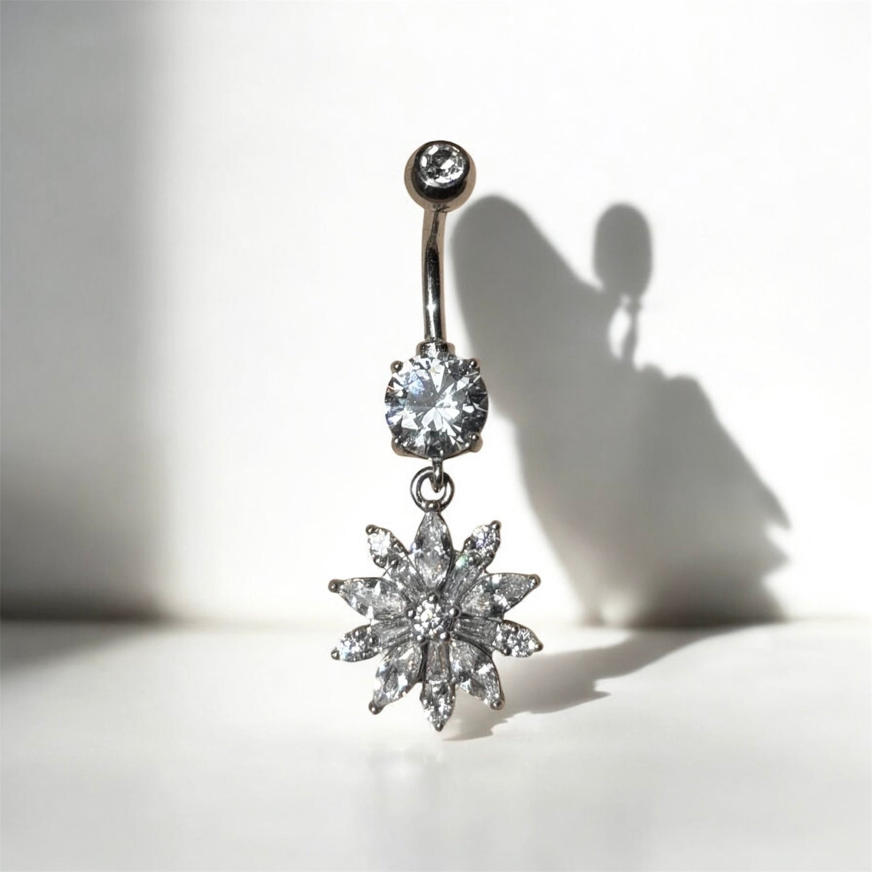 Piercing fiore in acciaio inossidabile - SIddharta