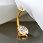 Piercing ombelico oro in acciaio inox - SIddharta