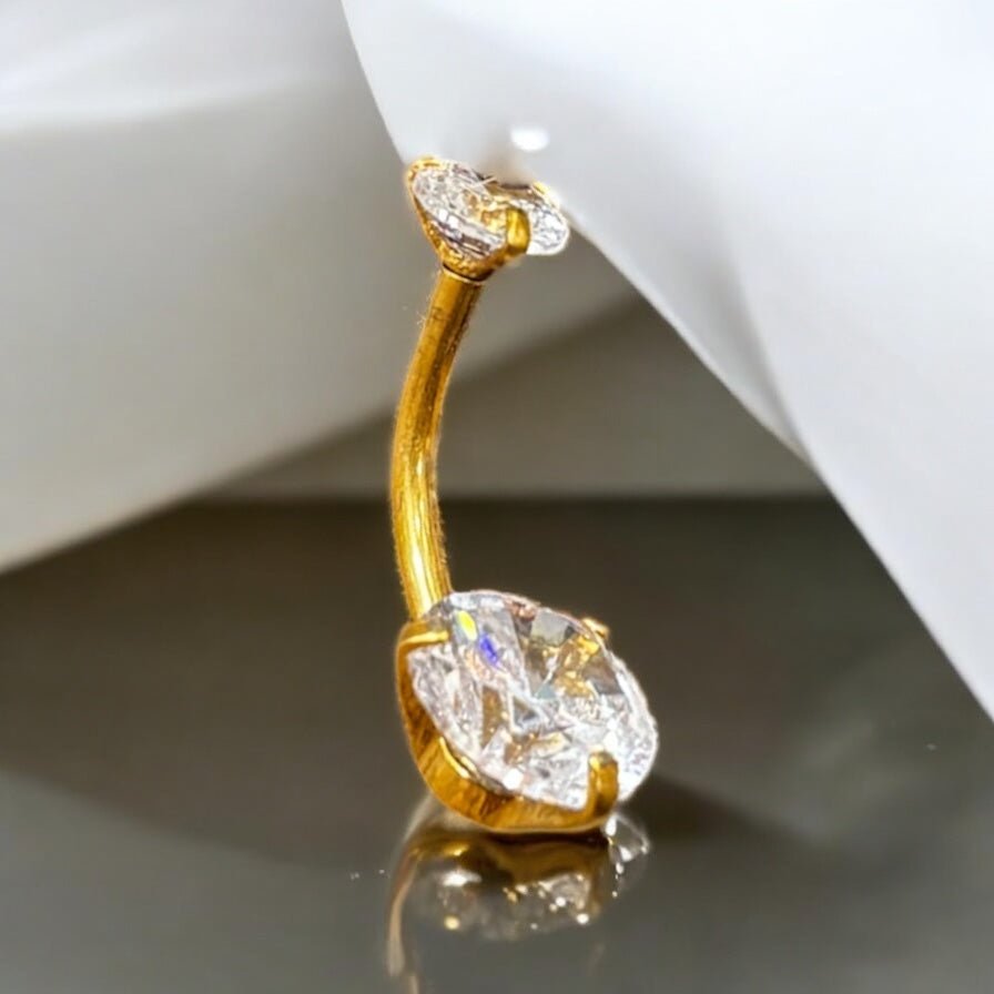 Piercing ombelico oro in acciaio inox - SIddharta