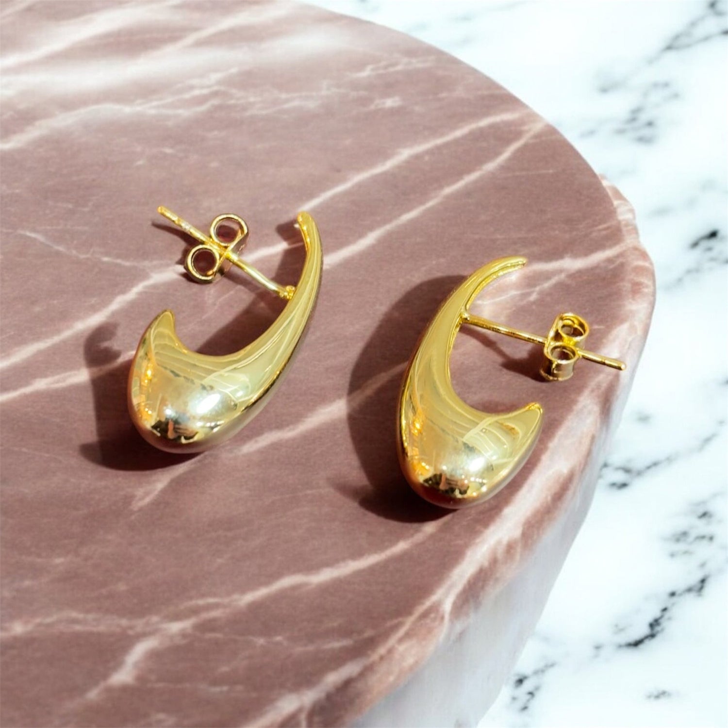 Semicerchi goccia oro in argento 925 - SIddharta