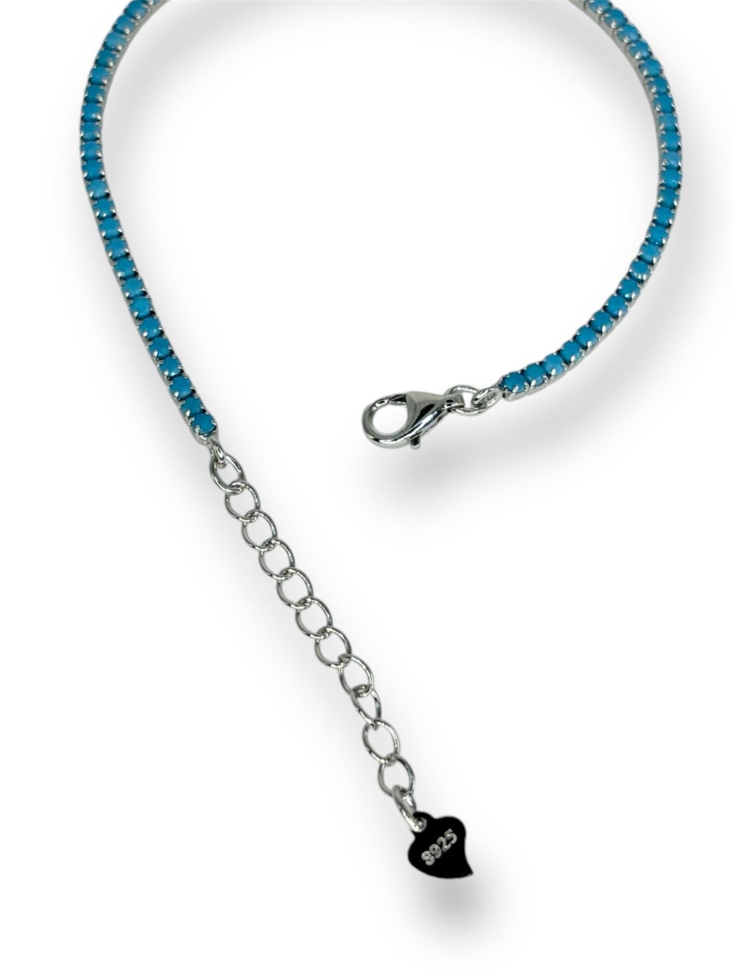 Tennis small azzurro argento 925 - SIddharta