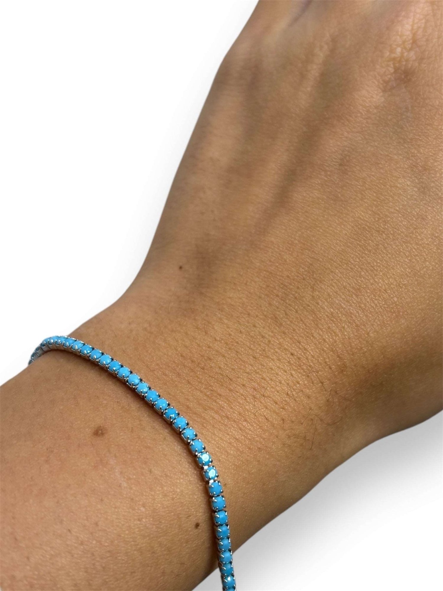 Tennis small azzurro argento 925 - SIddharta