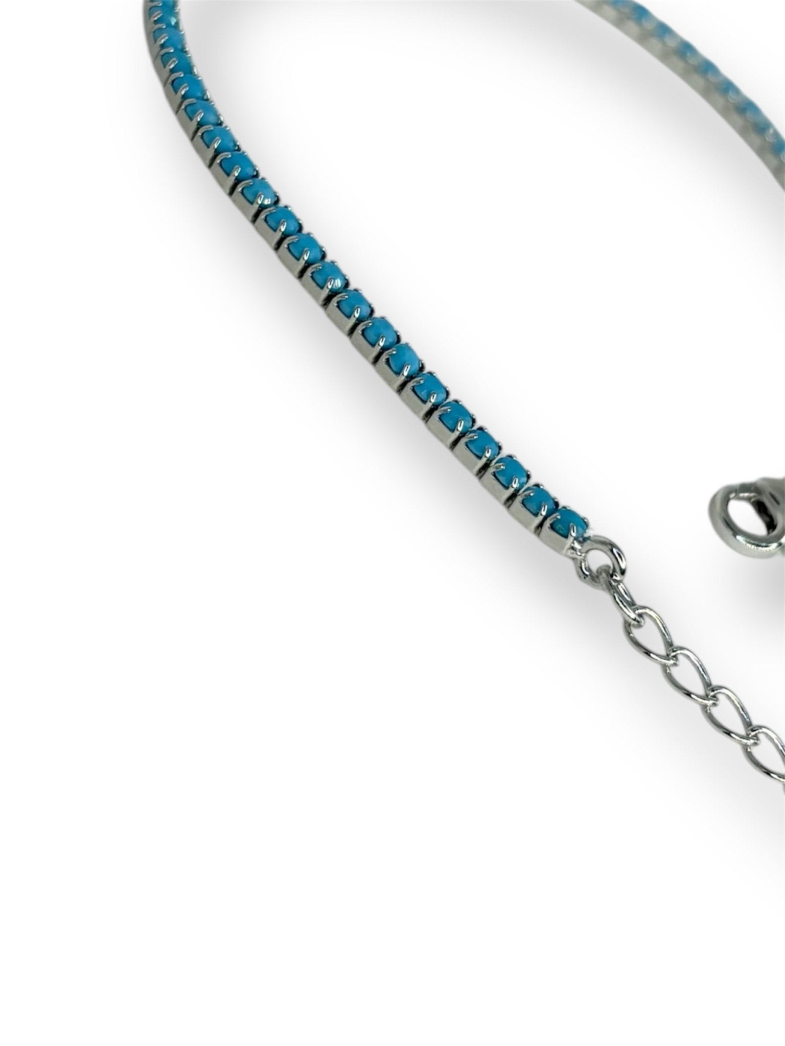Tennis small azzurro argento 925 - SIddharta