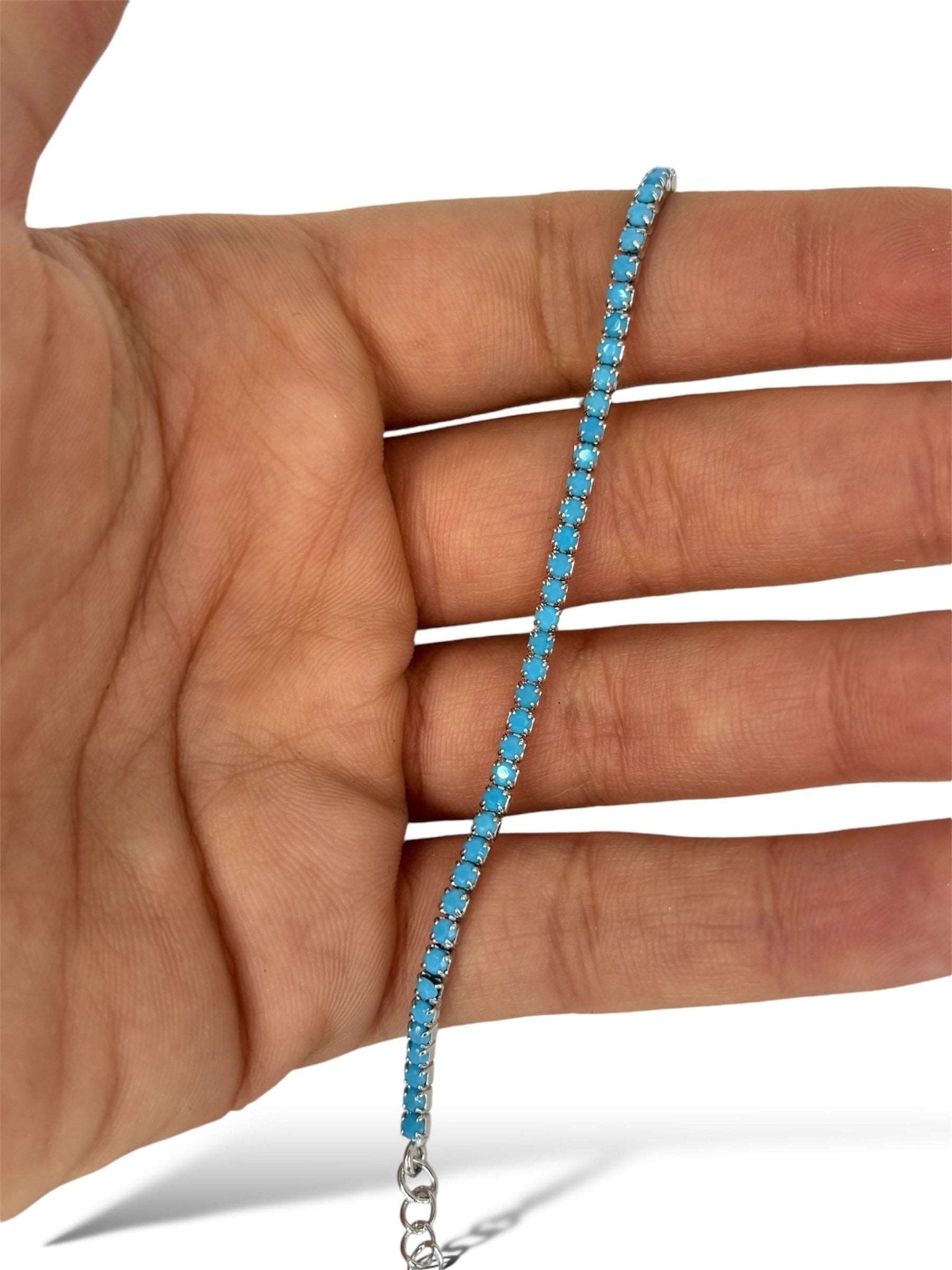 Tennis small azzurro argento 925 - SIddharta
