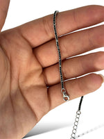 Tennis small nero argento 925 - SIddharta